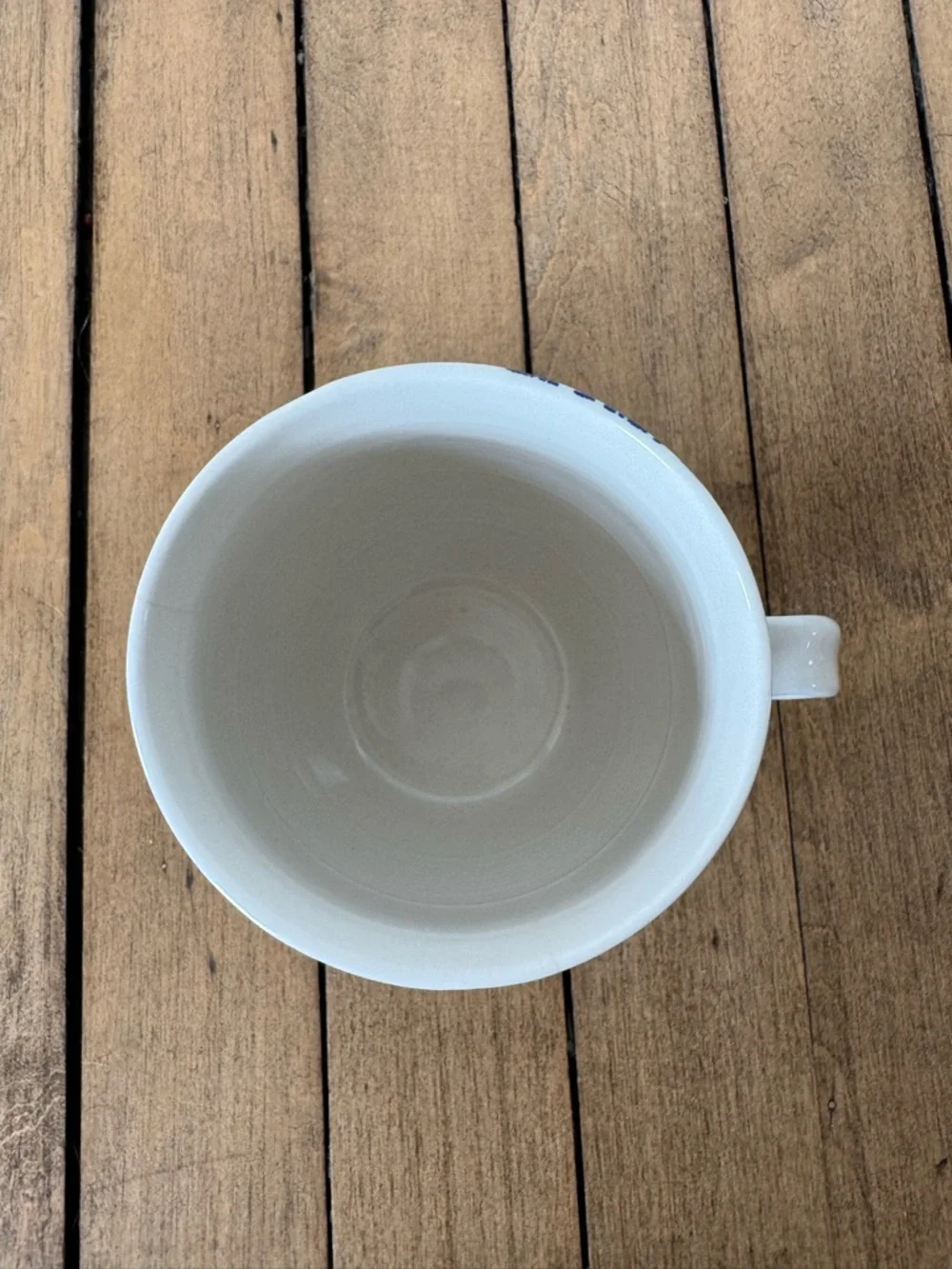 Anthropologie Homegrown Blue Floral Bird Print K Initial Monogram Letter Mug - Picture 4 of 5